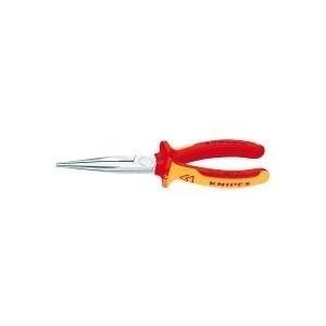 Pinza a becchi mezzotondi KNIPEX con tagliente VDE 200 mm, dritta