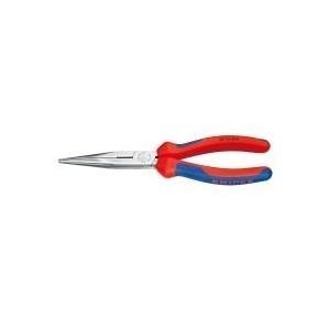 Pinza a becchi mezzotondi KNIPEX con tagliente 200 mm, dritta