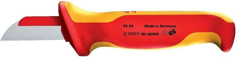 Coltello per cavi KNIPEX, VDE, lunghezza totale: 180 mm