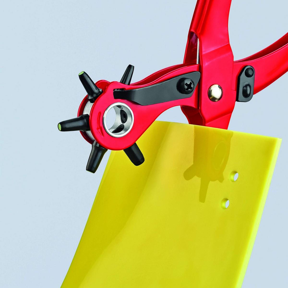 Pinza per punzoni a pistola KNIPEX, rossa