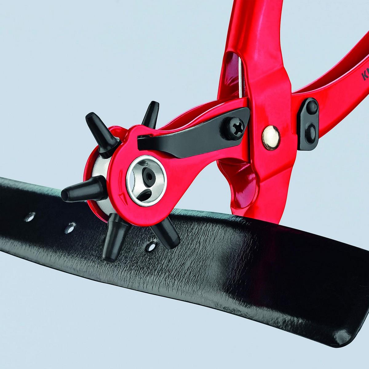 Pinza per punzoni a pistola KNIPEX, rossa