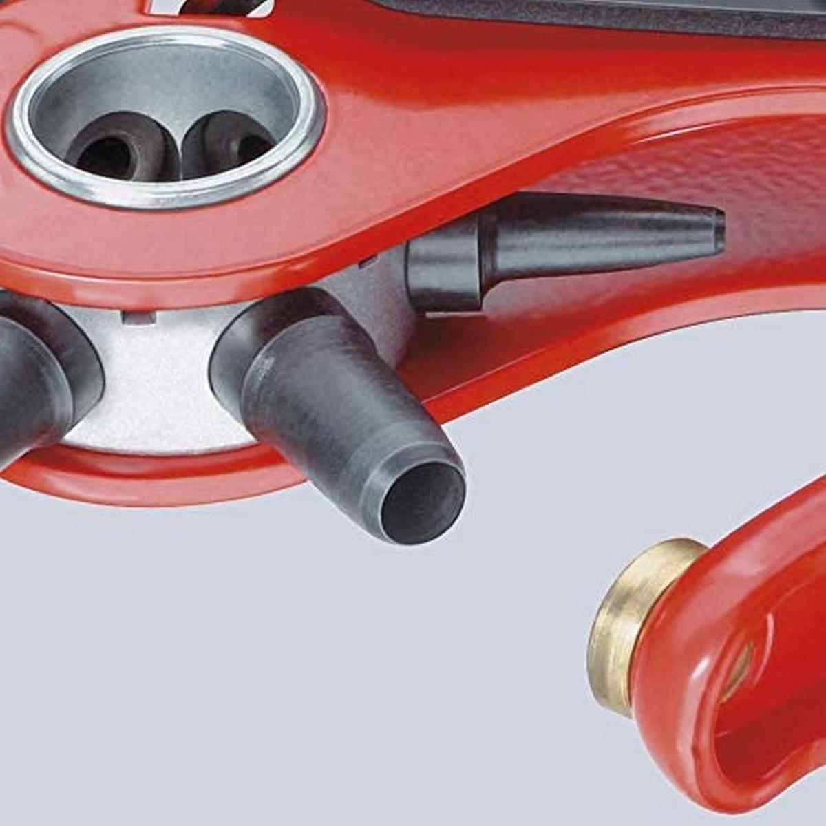 Pinza per punzoni a pistola KNIPEX, rossa