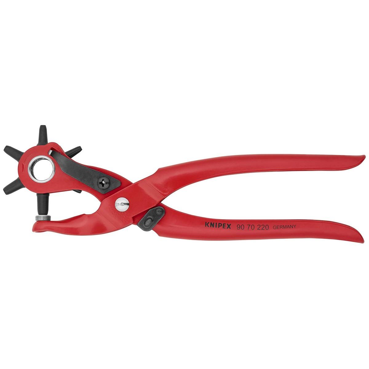 Pinza per punzoni a pistola KNIPEX, rossa