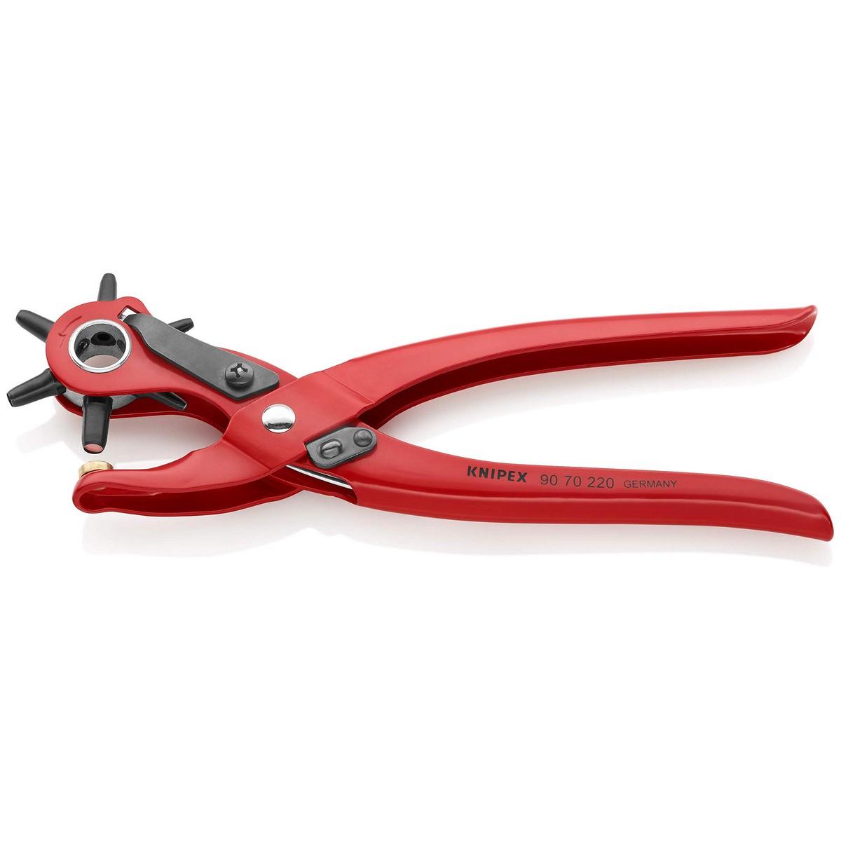 Pinza per punzoni a pistola KNIPEX, rossa