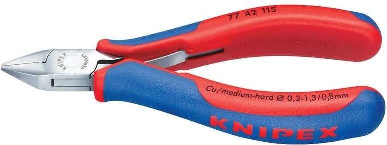 Tronchese laterale per elettronica 77 42 115 rosso blu doppia molla a basso attrito
