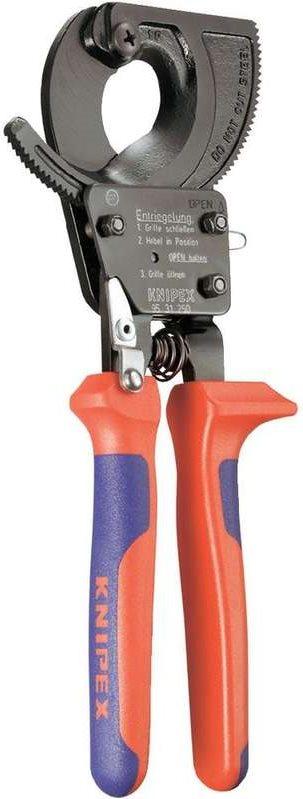 Tagliacavi KNIPEX (principio a cricchetto)
