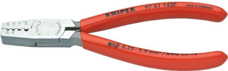 Pinza a crimpare Knipex 97 61 145 F per capicorda da 025 a 25 mm