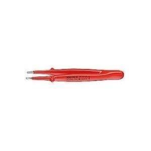 Pinzetta di precisione KNIPEX, isolata ad immersione, dritta, 145 mm