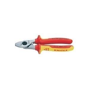 Knipex 95 16 165 SB Tagliacavi VDE Adatto per (tecnologia spelatura) cavi in alluminio e rame unipolari e multifilari 15 mm 50