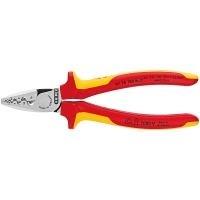 Pinza a crimpare KNIPEX per capicorda 180 mm, VDE
