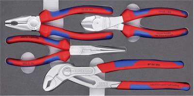 Set di pinze KNIPEX 00 20 01 V17 "Basic Chrome", 4 pezzi, con inserto in schiuma