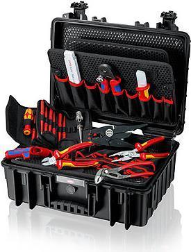 KNIPEX 00 21 35 - NERO - ALLUMINUM - POLYSTERENE - 25 borse - Resistenza alla puntura - Impossibile - 470 x 370 mm - 437 mm (00