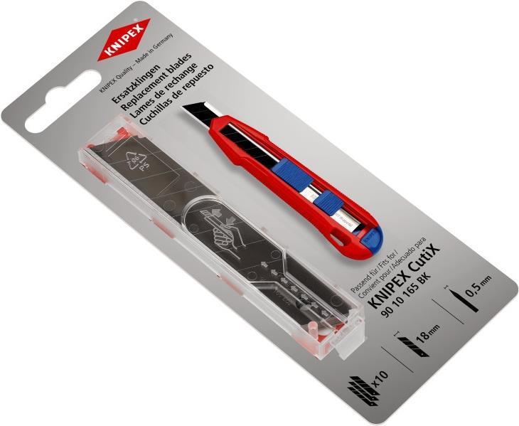 Lame di ricambio KNIPEX per coltelli universali CutiXÃ‚Â® (10x)