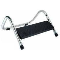 Poggiapiedi WEDO Poggiapiedi Wedo Trittboy tubolare d'acciaio nichelato lucido plastica nera cromo