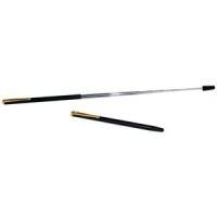 WEDO zeiteittab, telescopico -simile a 64 cm di lunghezza totale, nero/cromato con clip colorato d'oro. Lunghezza 12, 6 cm (236