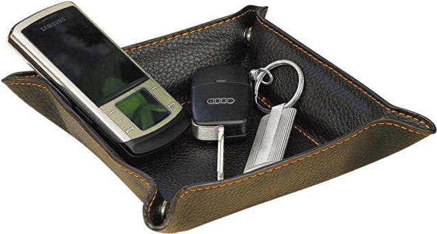 WEDO Pocket Pocket Depot, realizzato in pelle sintetica, marrone per immagazzinare cose personali come un portachiavi (750 1301