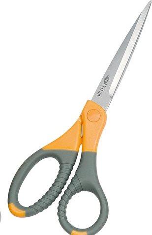 Wedo 985 8 - One - Grigio - Giallo - Acciaio inossidabile - Titanio - Manico dritto - Punte fini (9858)