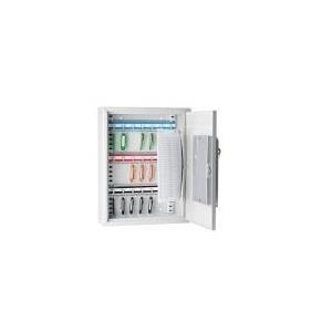 Cassaforte per chiavi WEDO con 21 serrature elettroniche e standard grigio chiaro