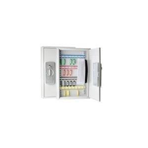 Cassaforte per chiavi WEDO con 32 serrature elettroniche e standard grigio chiaro