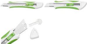 Coltello WEDO 9 mm verde bianco