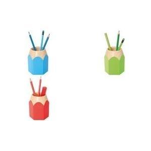 Coppe a matita WEDO "Pencil", realizzate in plastica, azzurro a forma di ritmo colorato, consegna nella scatola, - 1 pezzo (245