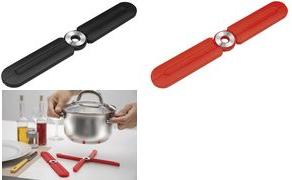WEDO Design Pot Coaster in silicone, pieghevole, spazio nero, pieghevole con croce, non risciacquo - 1 pezzo (206 300101)
