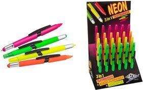 Neon 3 in 1 di ingresso WEDO, 24 Display Touchpen, Ballpoint Pen & Marker in One, ordinati in 24 pezzi (261 61099)