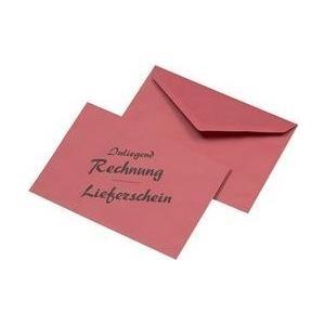 Busta MAILmedia C6 "bolla di consegna/fattura" rossa 75 g/mq adesivo umido dimensioni 114 x 162 mm interno - 1 pezzo (211072)