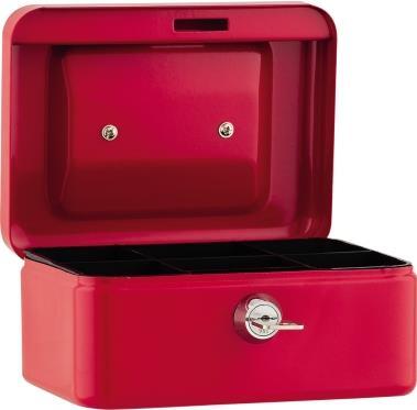 Cassetta portavalori 152x8x115 cm 5 scomparti rossa (178039030)