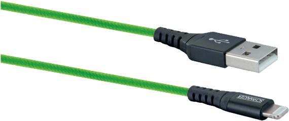 Cavo USB 2.0 pz. Un Apple Lightning verde da 1,20 m