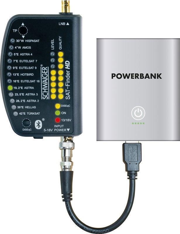 Schwaiger SF9003BTAKKU ricercatore satellitare 950 - 2150 MHz 1 pz (Schwaiger Sat-Finder HD inkl. Akku)