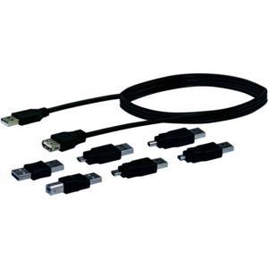 Schwaiger CAUSET531 - USB A - USB A - Nero - Confezione in blister (CAUSET531)