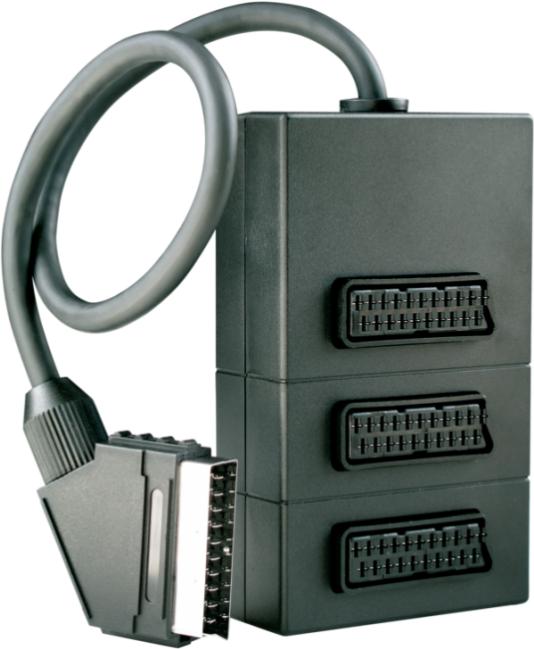 Schwaiger Scart-Verteiler 3-fach Schwa