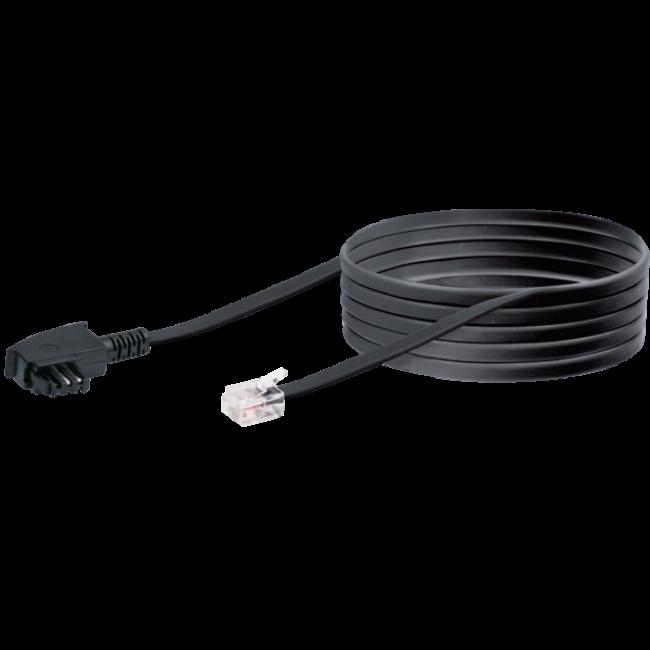 Schwaiger cavo DSL RJ12 6P2C - TAE-F 6P4C 10m nero (TAL6532533)