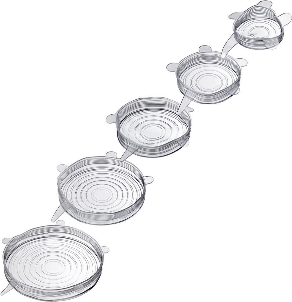 Set di coperchi salvafreschezza in silicone trasparente WESTMARK