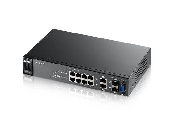 Zyxel GS2210-8 Gestito L2 Gigabit Ethernet (10/100/1000) Nero