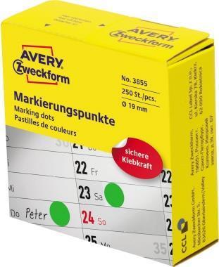 Punti adesivi AVERY Nutzform 190 mm verdi