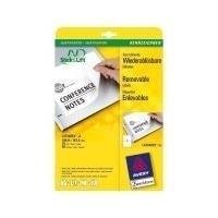 Etichette bianche rimovibili AVERY 1996x1435 mm - 2 et/foglio - stampanti laser/inkjet Conf. 25 fogli L4734REV-25