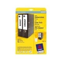 Avery File Folder Labels - etichette per cartelle - bianco - 192 x 61 mm 100 etichetta(e) (25 fogli x 4) (L4761-25)