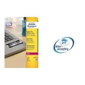 Etichette targhetta AVERY Zweckform etichetta targhetta.210x297 argento. 2100 x 2970 mm argento