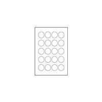Etichette di sicurezza AVERY Nutzform 400 x 400 mm bianche