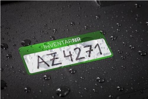 Etichette inventario AVERY Zweckform pellicola di poliestere verde 50 x 20 mm 1 campo di etichettatura stampa del testo INVENTA