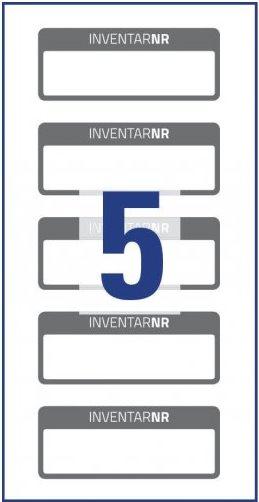AVERY Zweckform etichette per inventario e propriet etichette per inventario 50x20mm 500 x 200 mm nero