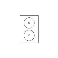 AVERY Nutzform Etichette per CD Etichette per CD 117 mm 50 pezzi C9660-25 bianco