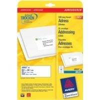 Etichette per indirizzi AVERY Zweckform J8163-25 991 x 381 mm bianco