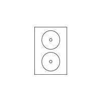 AVERY Zweckform Etichette per CD Etichette per CD 117 mm bianco 50 pezzi. L7676-25 bianco