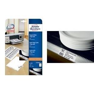 Avery Purpose Form C32258-25 - Cards - Matte - Perforato - Matt White - 105 x 38 mm - 170 g/m - 350 scheda (25 foglio x 14)