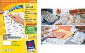 Etichette universali AVERY Nutzform 3667-200 485 x 169 mm bianco