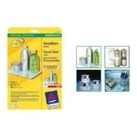 Avery L7781 - Etichetta in poliestere trasparente - Clear - 25,4 x 45,7 mm - 1000 etichette (25 fogli x 40) (L7781-25)