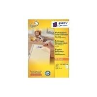 Etichette universali AVERY Nutzform L4737REV-100 635 x 296 mm bianco